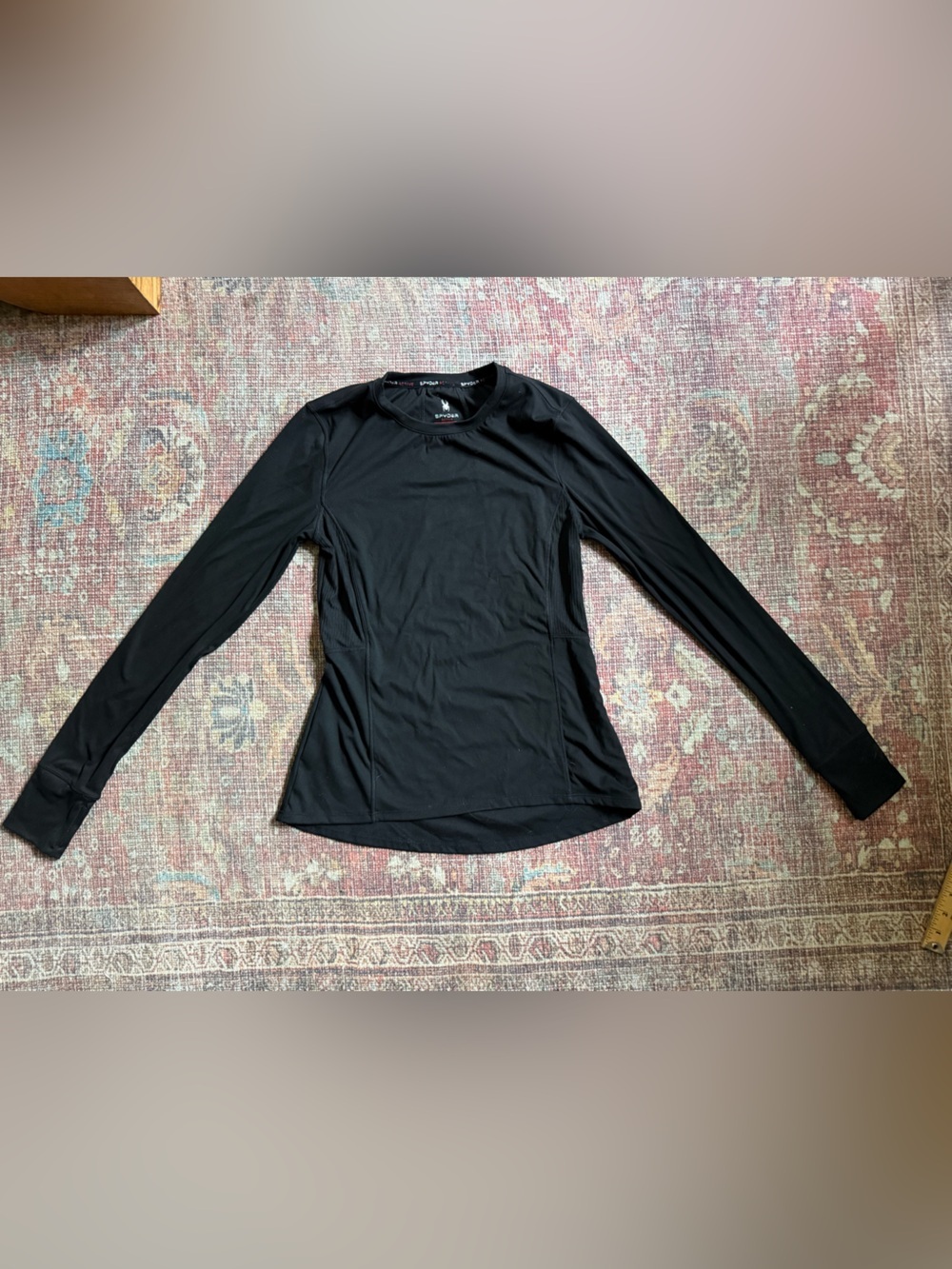 Spyder Active Women’s Small Base layer Black Long Sleeve with thumb holes